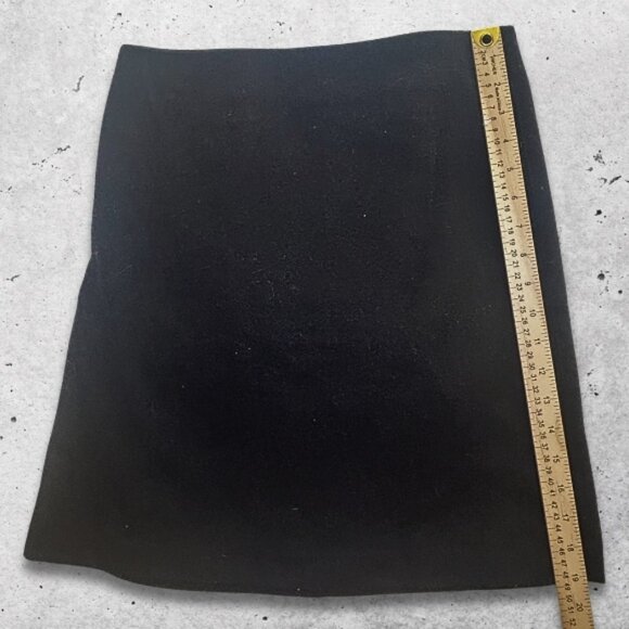 French Connection Skirt Wool Blend Fabric Straight Fit Back Zip Closure Black 6 - Picture 4 of 7